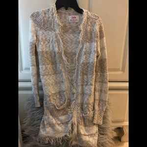 JUSTICE cream/tan duster size 10